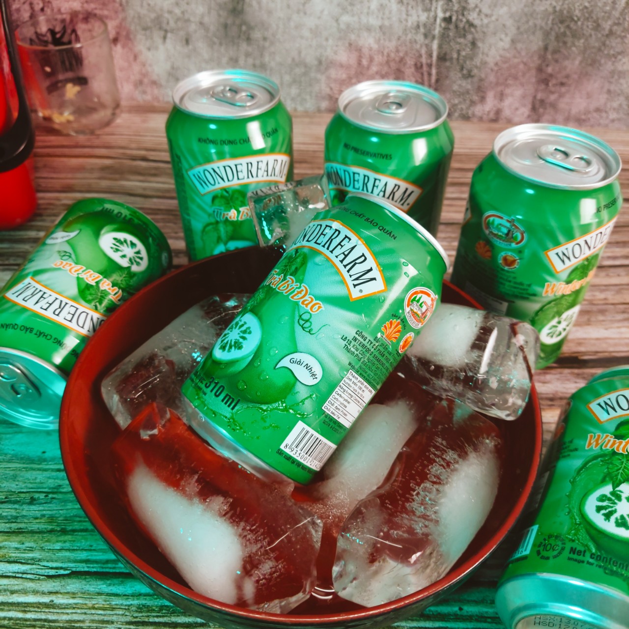 [Lốc 6 Lon] Trà Bí Đao Thơm Ngon WonderFarm