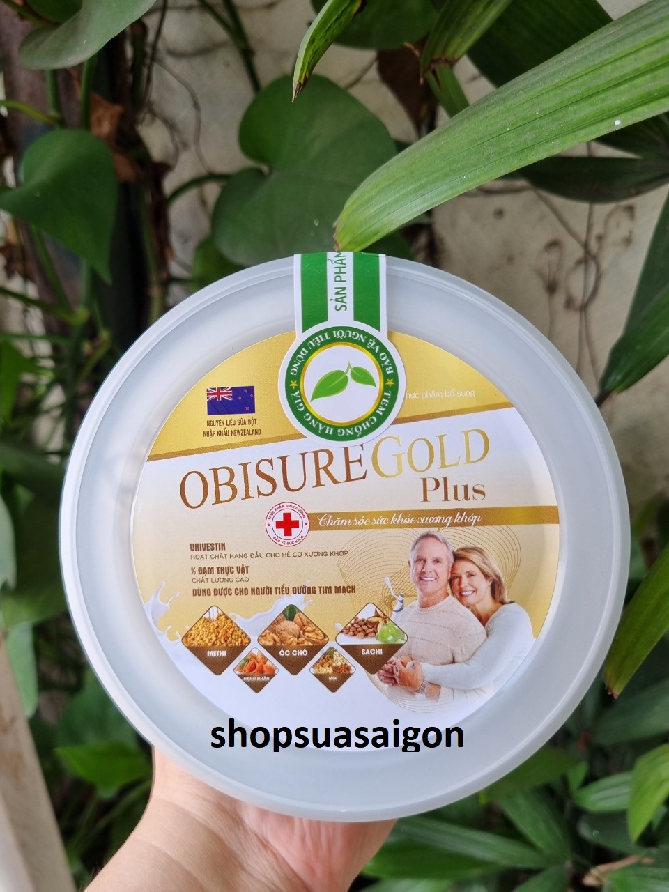 [900g/hộp, HSD 2026] Sữa hạt Xương Khớp Obisure Gold Plus dùng được cho người tiểu đường, tim mạch.