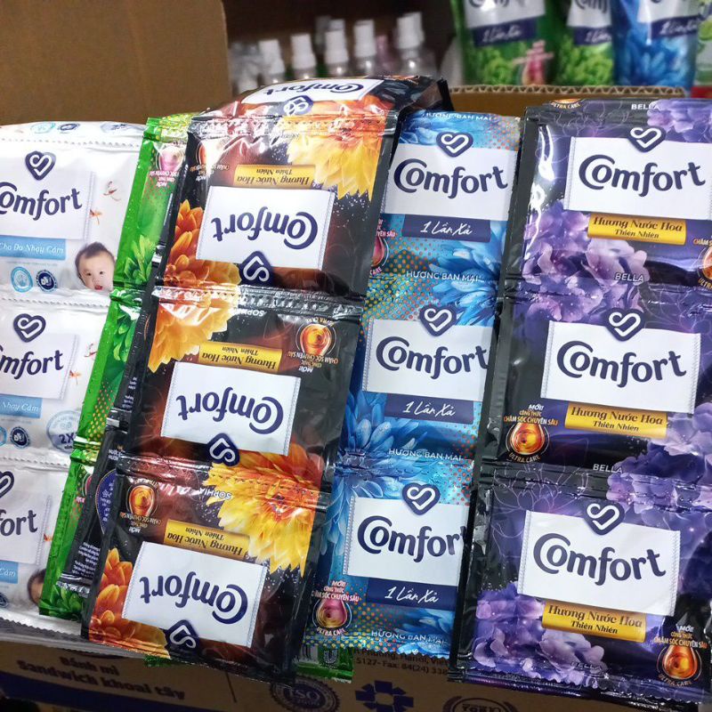 Dây 10 gói nước xả Comfort 1 lần xả