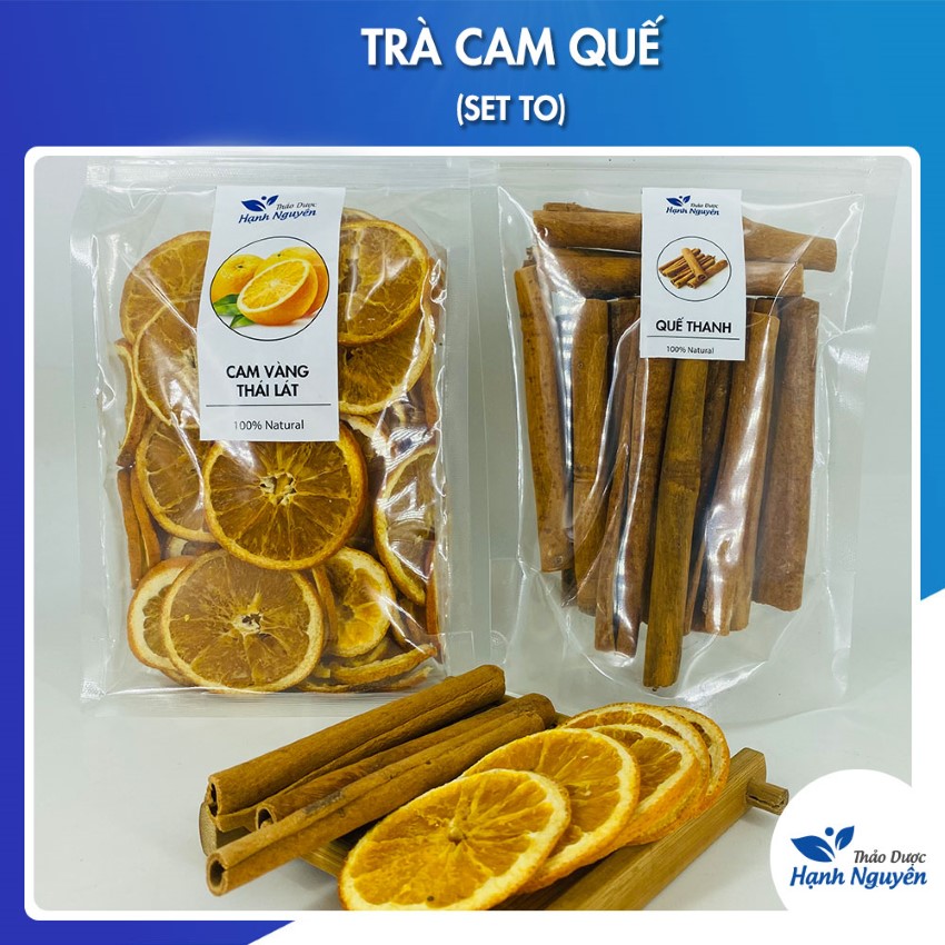 Trà cam quế (set to gồm 200g cam lát + 100g quế)