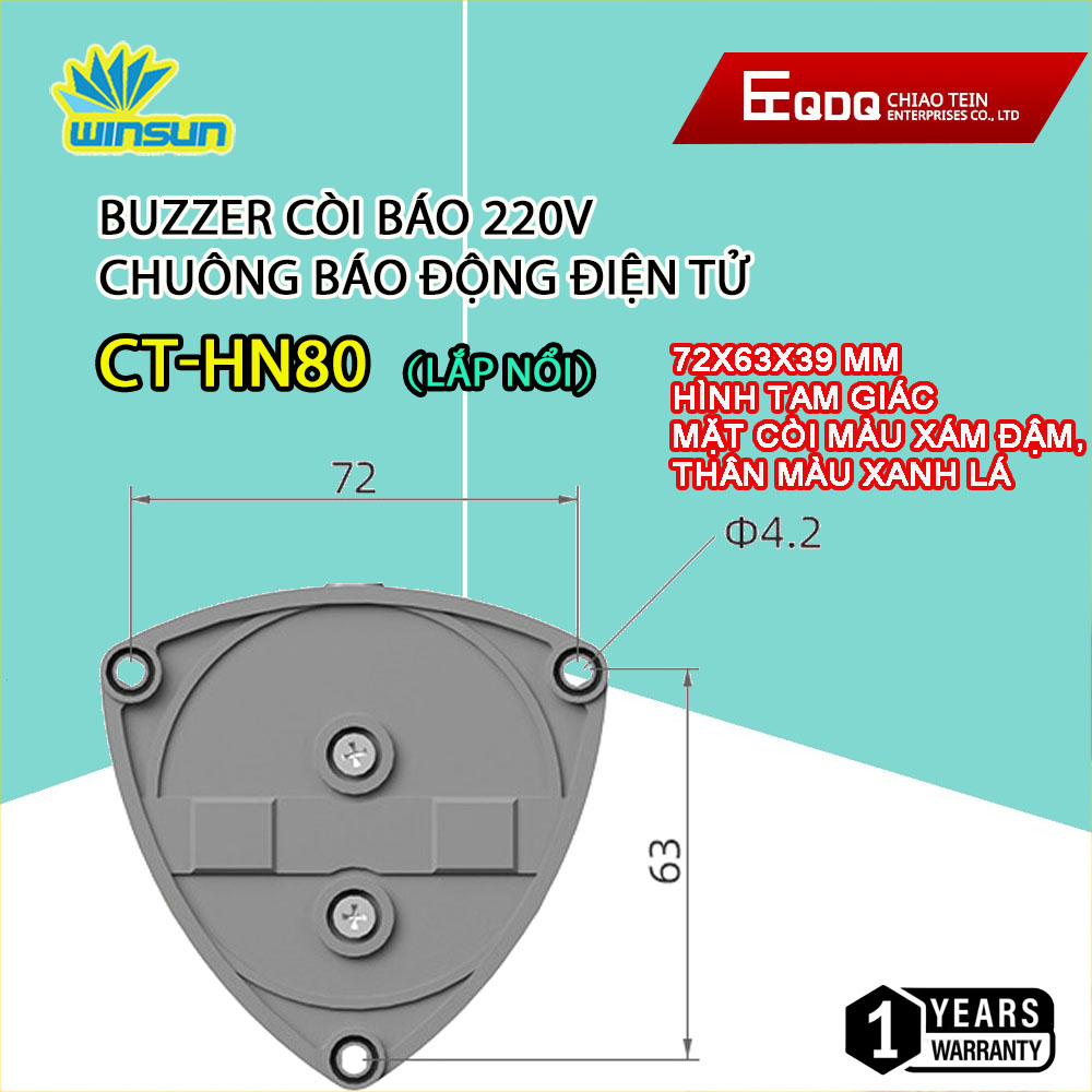 Còi báo 220V Chuông báo động điện tử