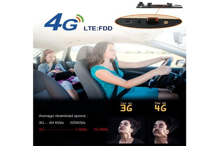 Camera hành trình Procam T98 Plus Mirror 4G, Android 5.0, Camera kép