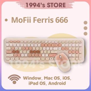 Combo bàn phím giả cơ và chuột không dây MOFii 666 siêu CUTE dùng cho máy thumbnail