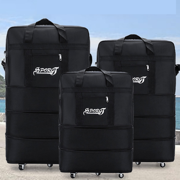 Túi Hành Lý Có Thể Gập Lại Để Đi Công Tác Du Lịch 5 bánh xe Sporot mở rộng tầng ngăn kéo 3 Size xếp gọn tiện lợi VCVB7