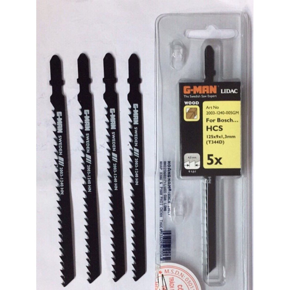 Cưa Lọng Thụt Gỗ Đức G-MAN T344D ( 1 vĩ = 5 cây )
