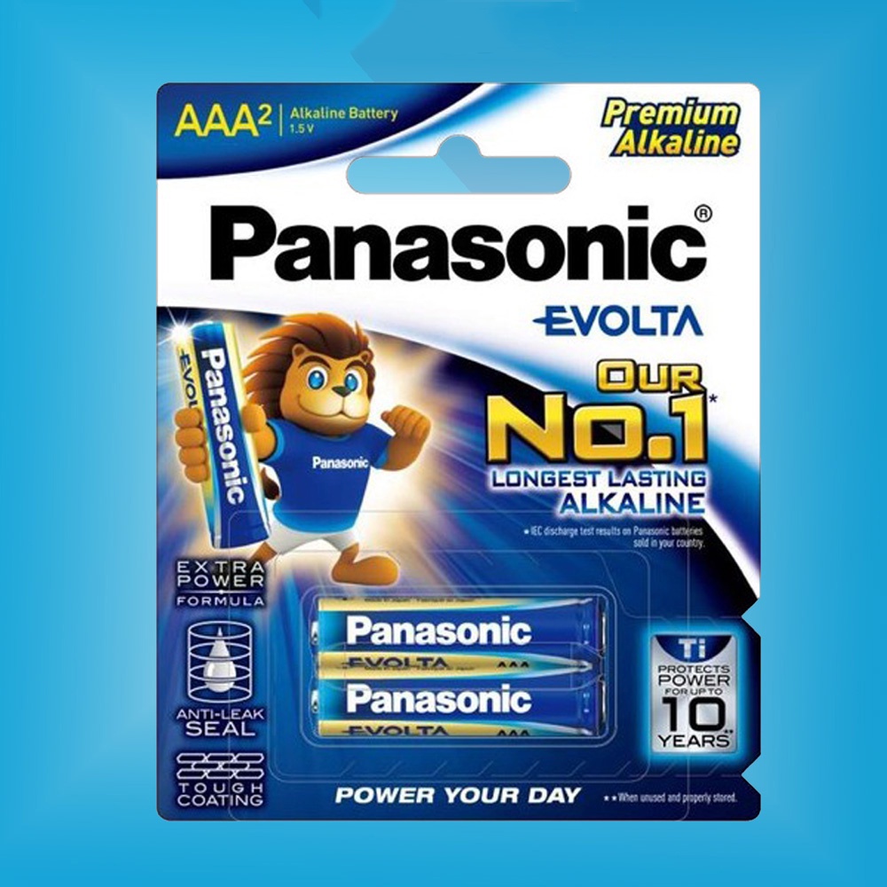 Combo 2 vỉ pin AAA Panasonic Evolta 1.5V ( 1 vỉ 2 viên ) chính hãng