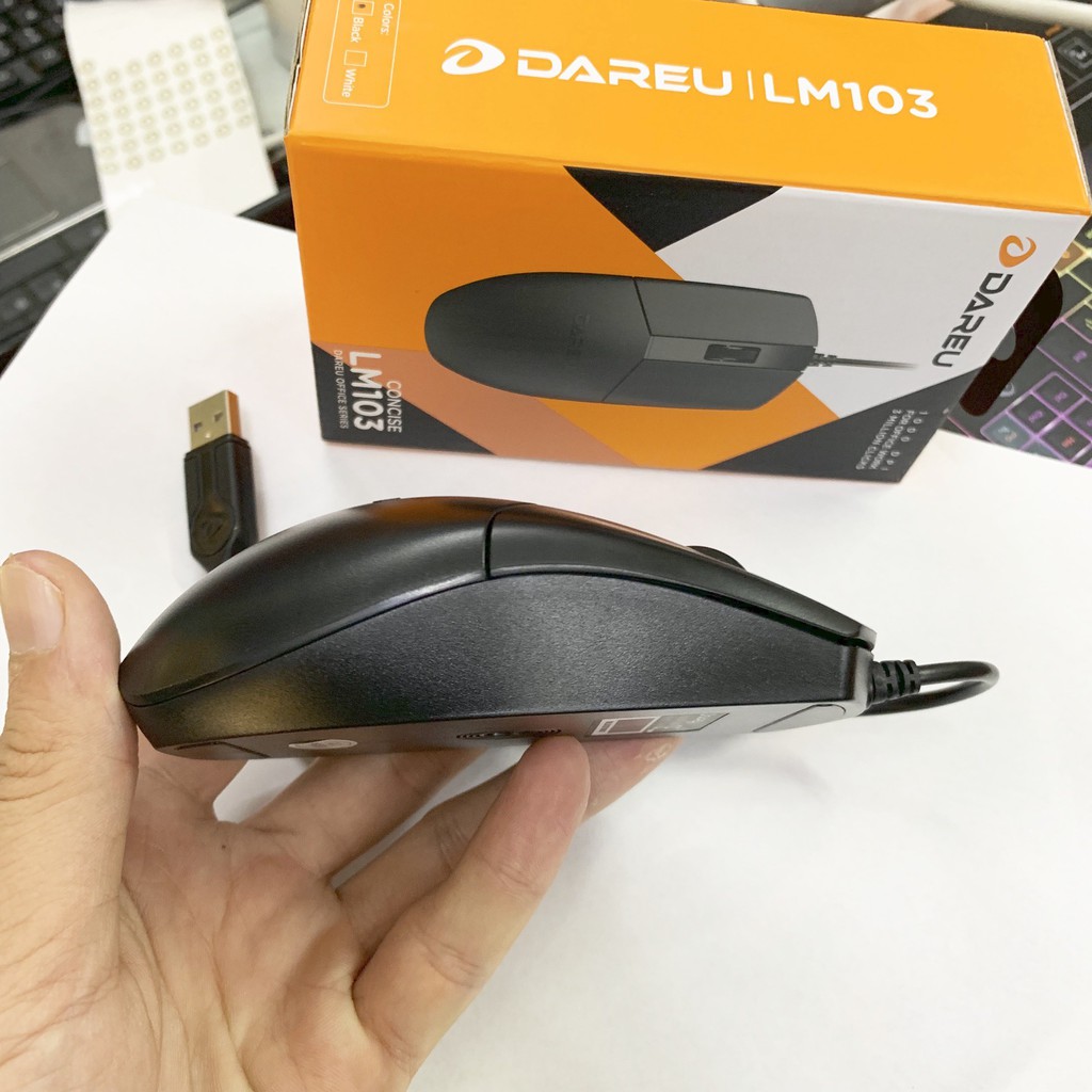Chuột DAREU LM103 c&oacute; d&acirc;y (USB)