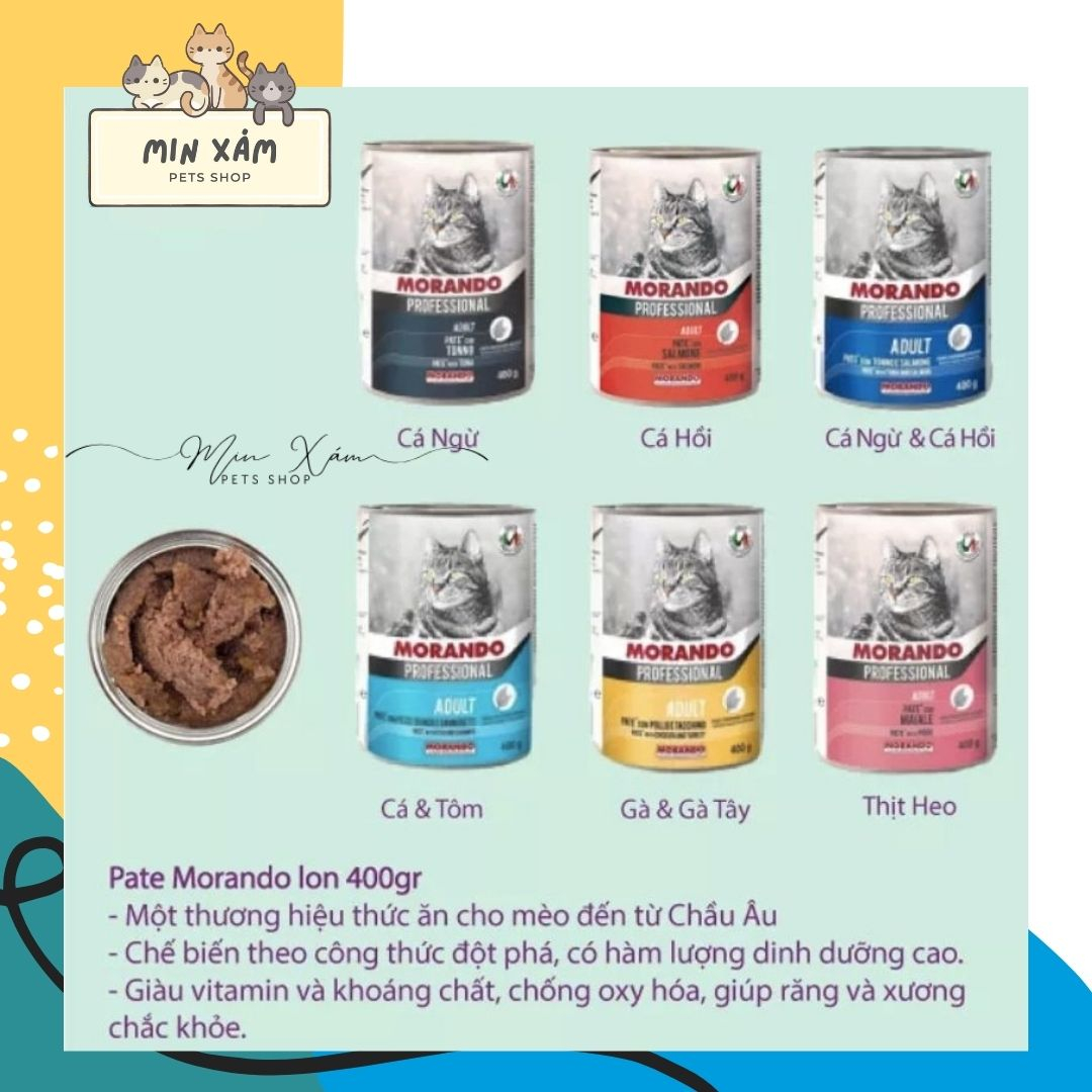 PATE MORANDO PROFESSIONAL CHO MÈO 400G MIGLIOR GATTO