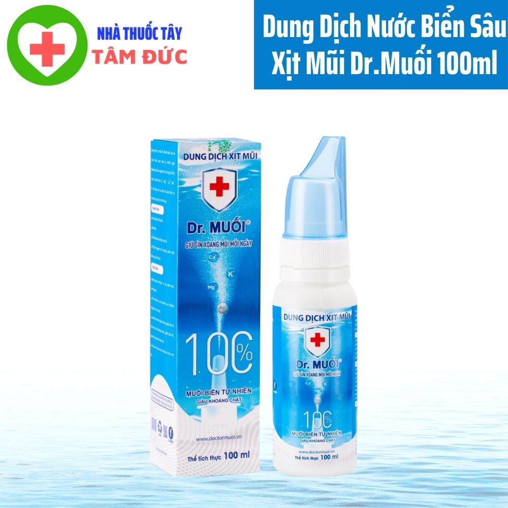 Dung dịch xịt mũi dr. muối thông mũi sạch khoang mũi