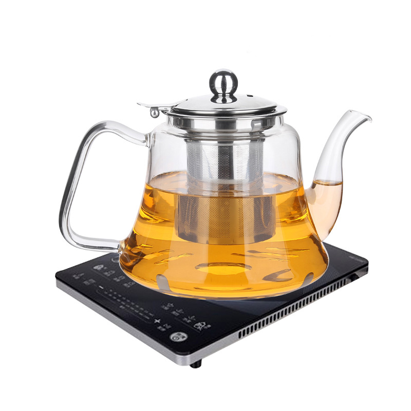 Bình Pha Trà Thủy Tinh Lõi Inox 304 Không Rỉ 1000ml