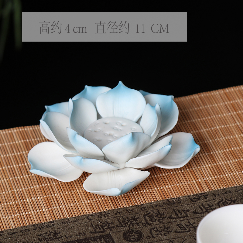 Đồ trang trí trà đạo bàn trà đồ trang trí trà đạo cắm hương bằng gốm sứ thiền