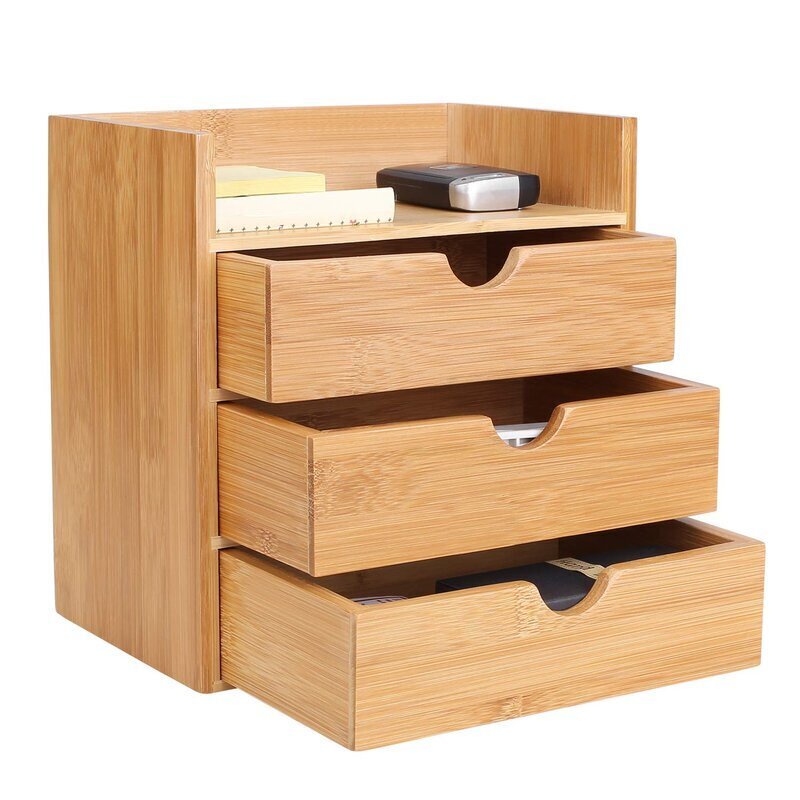 Hộp đựng đồ dùng để bàn bằng gỗ tachi.deor-027 | d13 x r20 x c21cm | hộp gỗ đựng văn phòng phẩm | hộp đựng mỹ phẩm