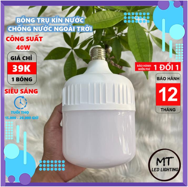 COMBO 4 CÁI BÓNG ĐÈN LED TRỤ 40W