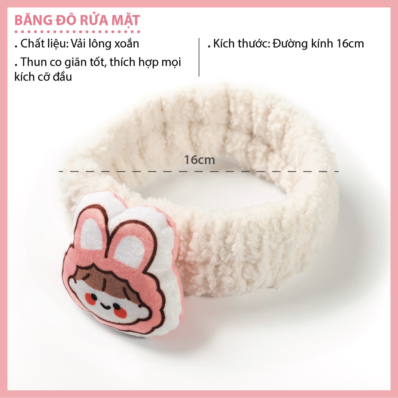Băng đô rửa mặt dễ thương