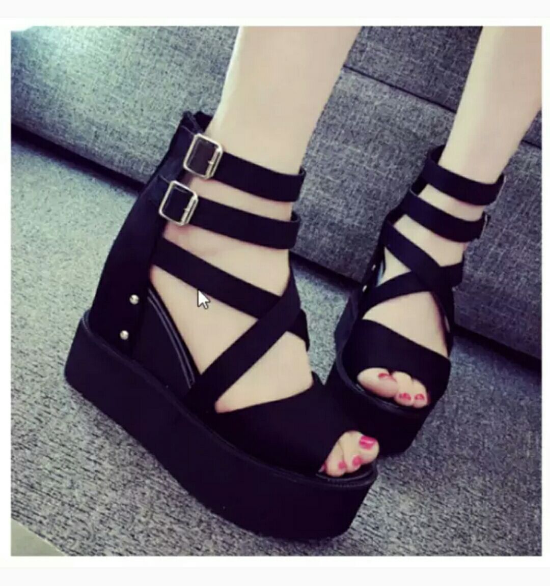 [HCM]giày sandal đế xuồng đan dây