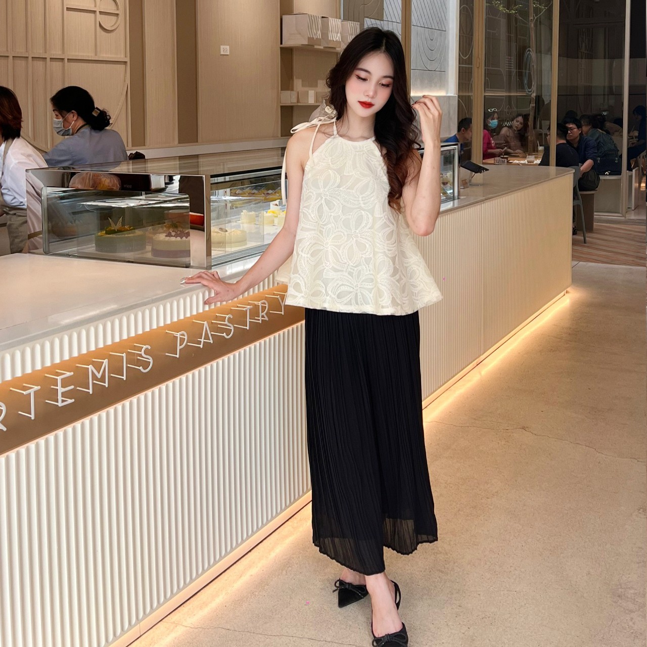 Áo yếm nữ dáng suông cổ tròn Linly Store A-YS3