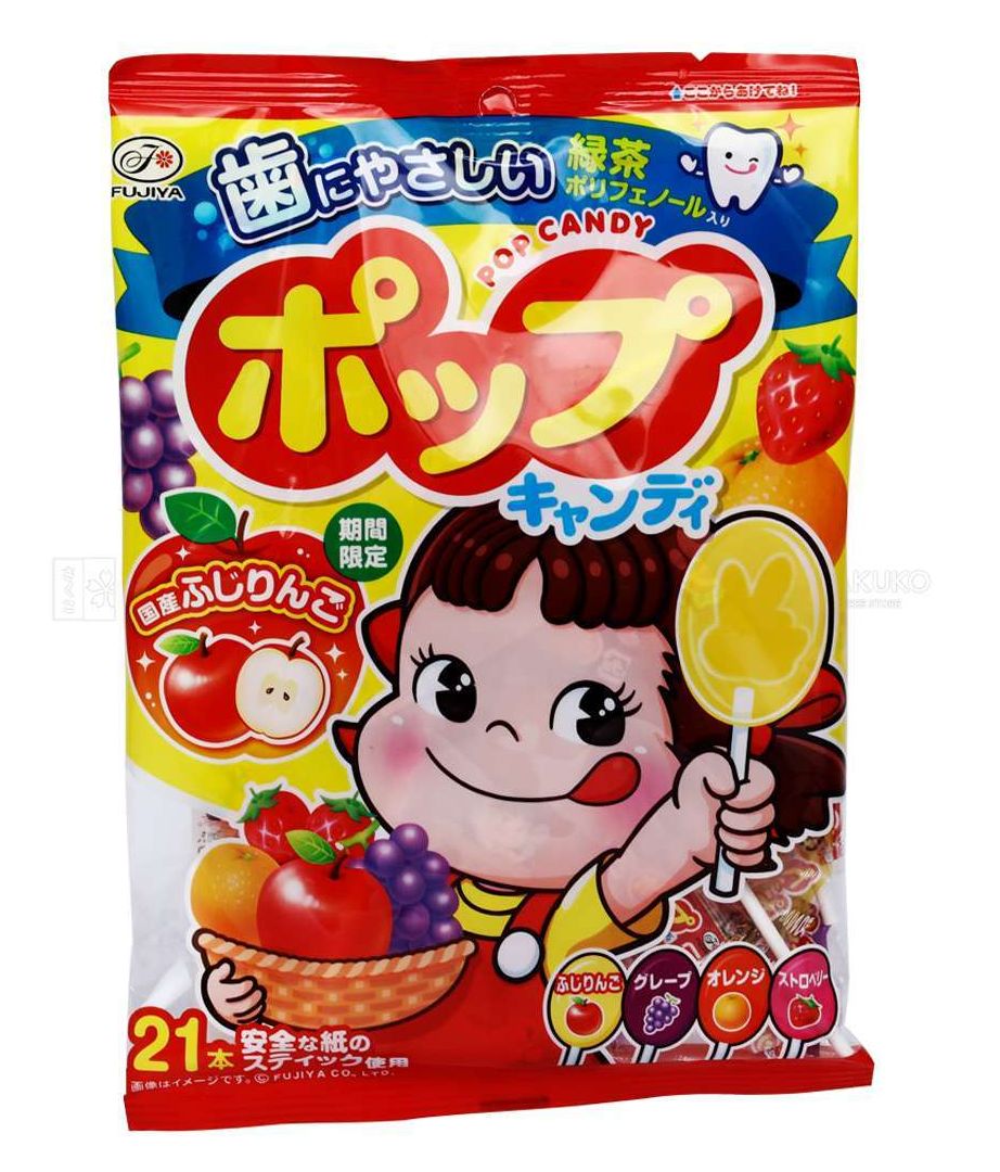 Kẹo mút Fujiya Nhật Bản gói 21 cây