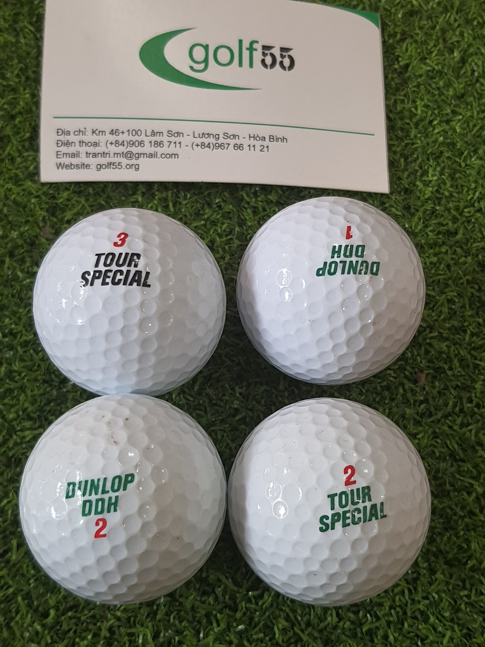 10 bóng golf dunlop cũ độ mới 99%