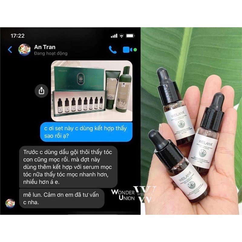 Huyết thanh Weilaiya kích thích mọc tóc, ngăn rụng tóc