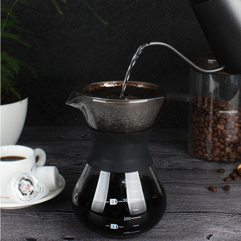 Bình pha cafe Drip Coffee 450ml phin Inox