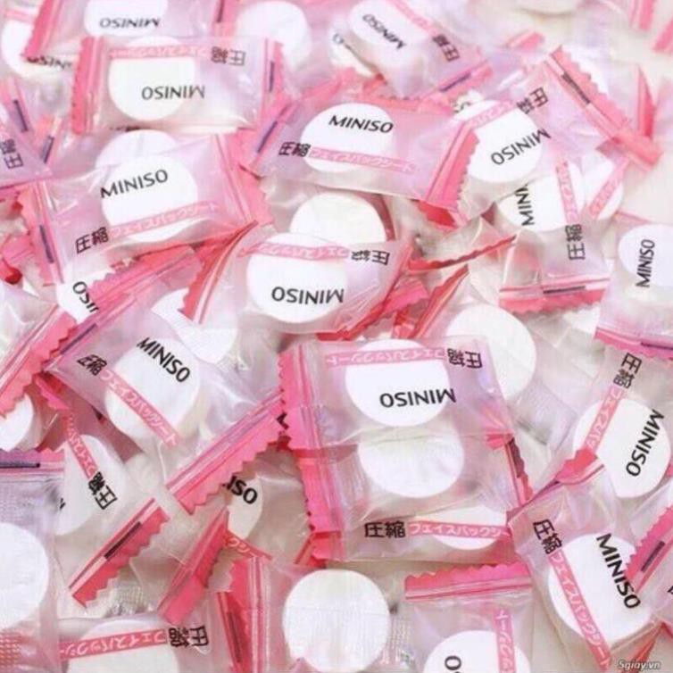 [HCM]Mặt Nạ Giấy Nén Miniso Nhật Bản cấp ẩm thải độc
