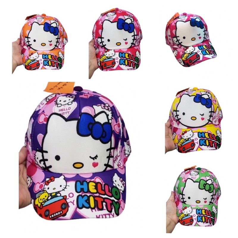 Nón kết hello kitty bé gái 3 -8 tuổi