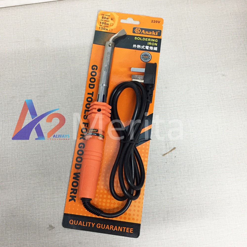 Mỏ hàn chì đầu dẹp 80W Asaki AK-9044