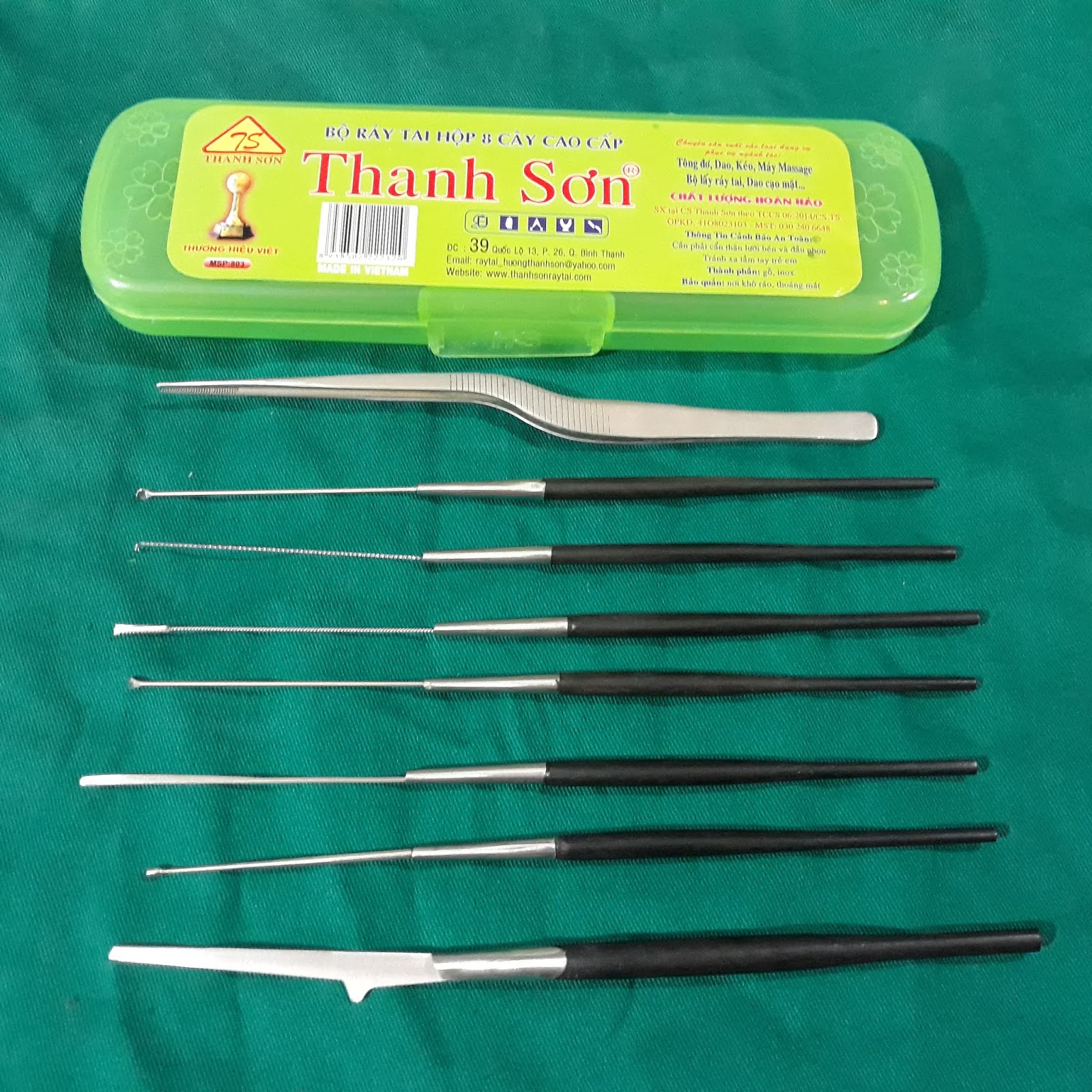 Bộ ráy tai cao cấp thanh sơn 8 món