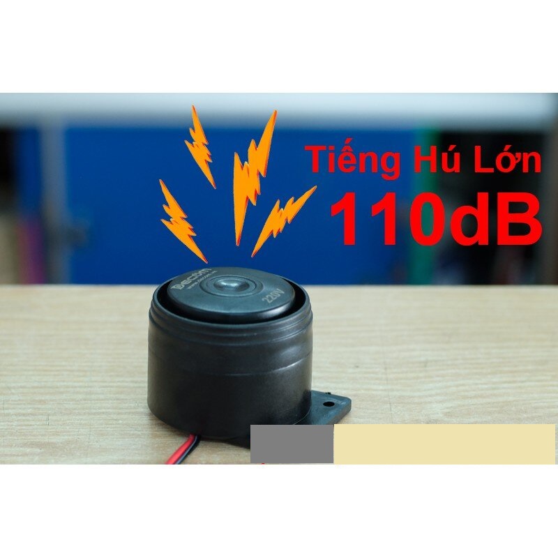 Còi Hú Báo Động 110dB nguồn điện 220V (chính hãng DECOM)