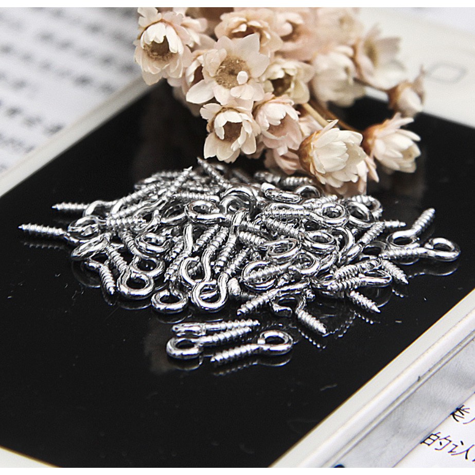 Iron threaded buckle ring, studded buckle keychain for key chain making, DIY