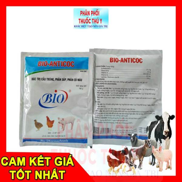 Bio Anticoc 100gr - Cầu trùng, phân sáp, phân có máu