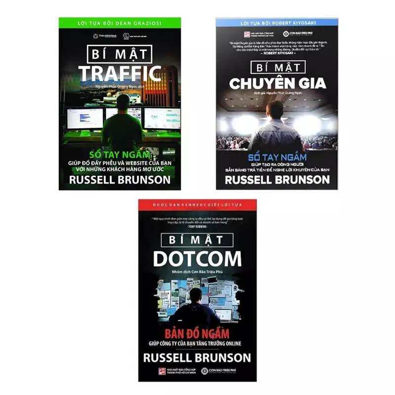 Combo 3 cuốn sách bí mật traffic , bí mật dot com, bí mật chuyên gia