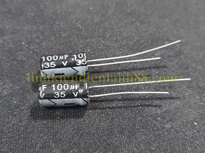 10 Cái Tụ hóa 100uf 35v mới !