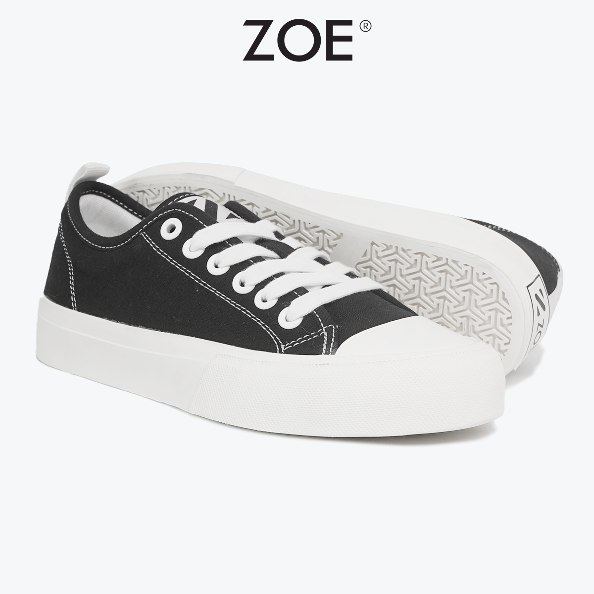 Giày Thể Thao Đen Lowtop Zoe (Giày Sneaker Đen - LT001) |  Zoe Official
