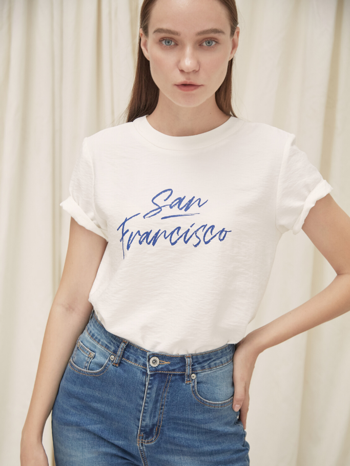 COCO SIN - Áo Lụa Trắng Sanfrancisco