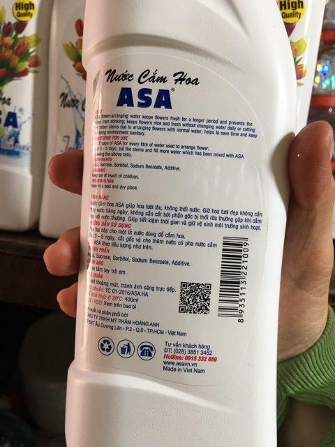 Nước cắm hoa Asa 400ml