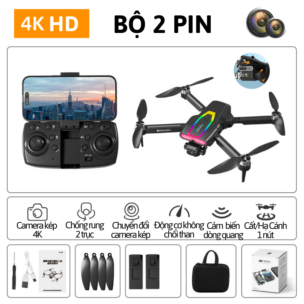 Cheap flycam mini drone F199 Pro Max, quadcopter remote control 2 camera premium play camera, 2600mAh lithium battery flying 25 min shockproof sensor