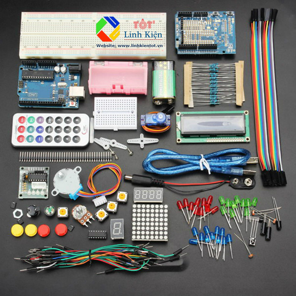 [RẺ VÔ ĐỊCH] BỘ HỌC TẬP ARDUINO UNO R3 CƠ BẢN - ARDUINO STARTER KIT