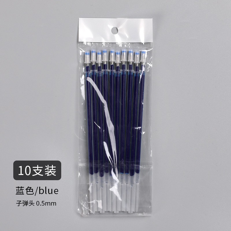 Combo 10 ruột bút gel ngòi 0.5mm đủ màu đủ sự lựa chọn