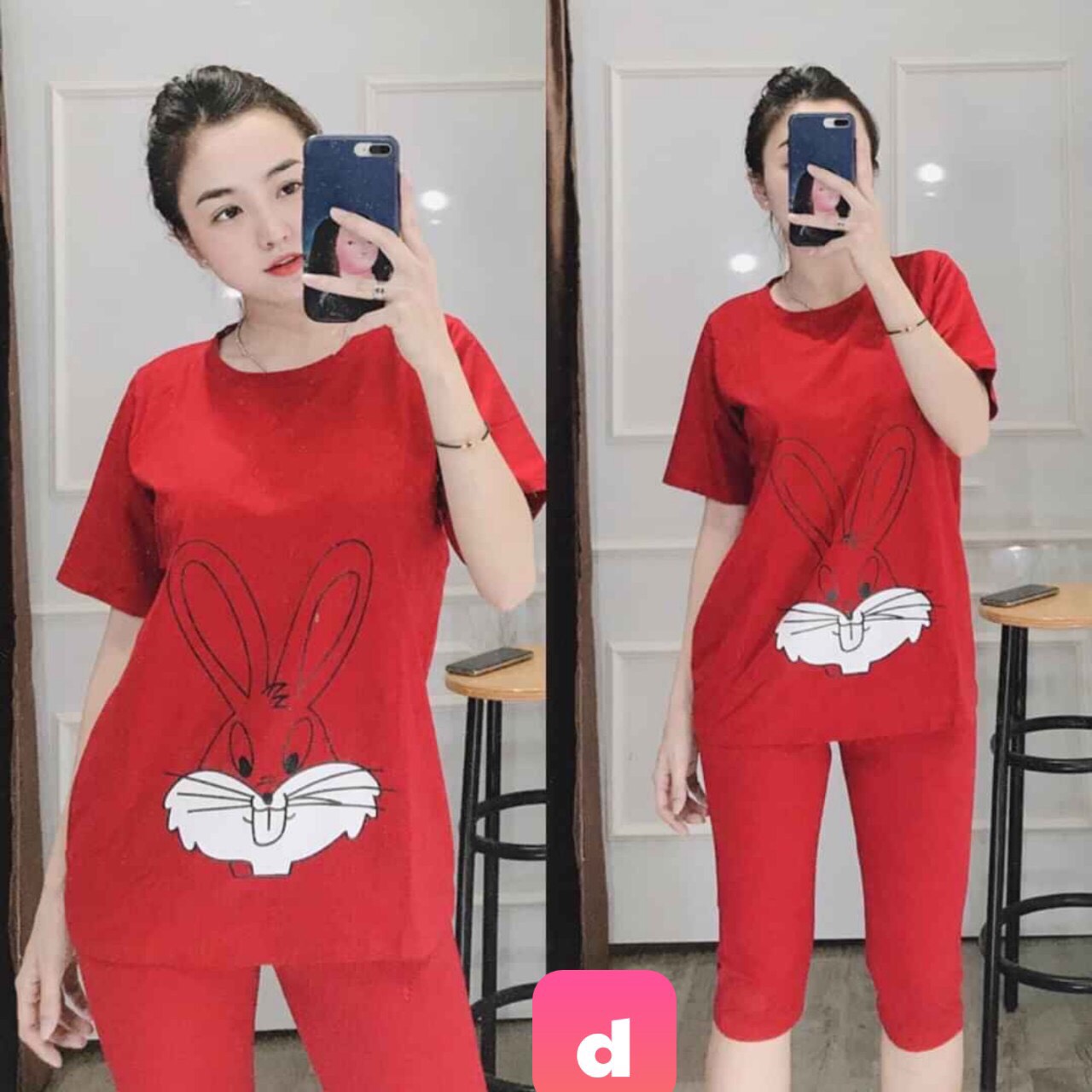 SET BỘ ĐỒ THUN MẶC NHÀ NỮ SIÊU XINH
