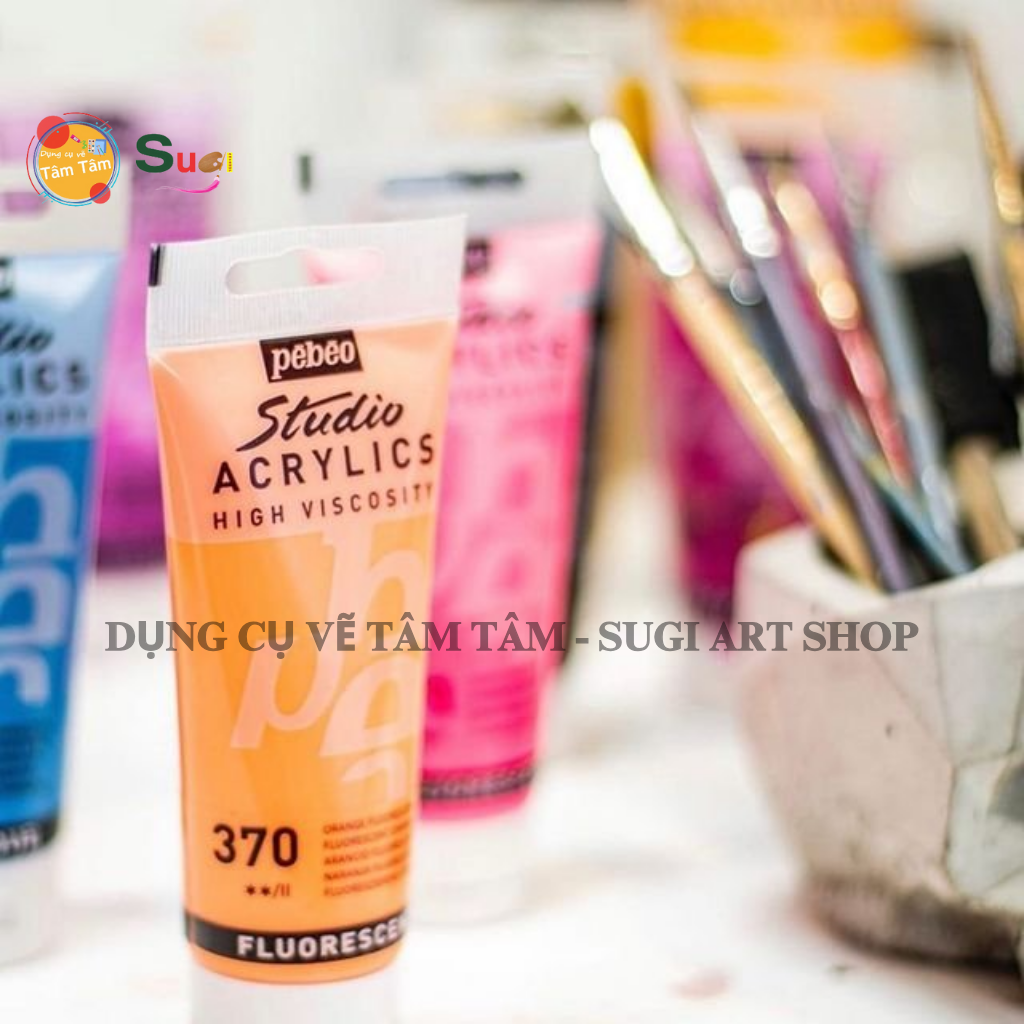 [ TÂM TÂM ] - Màu acrylic Pebeo 100ml, studio acrylics Pebeo 100ml