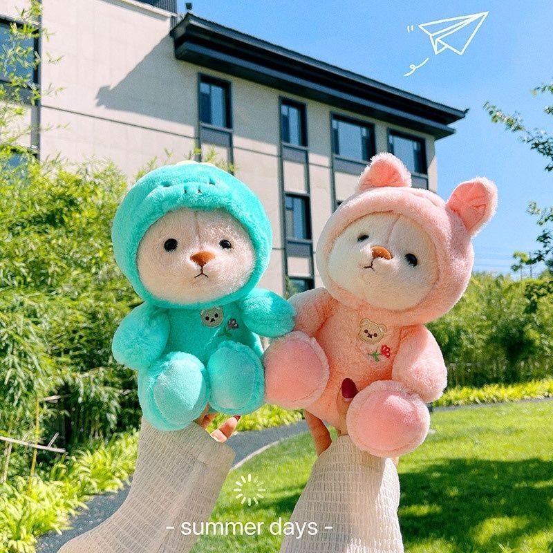 Gấu nhồi bông mặc áo đáng yêu 25cm