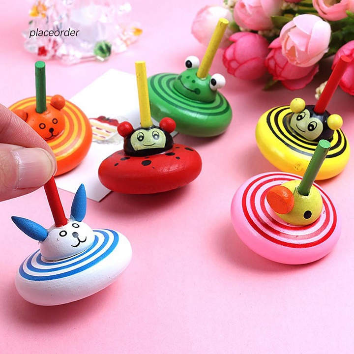 ĐỒ CHƠI CON QUAY BẰNG GỖ NHIỀU MÀU ĐỘC ĐÁO