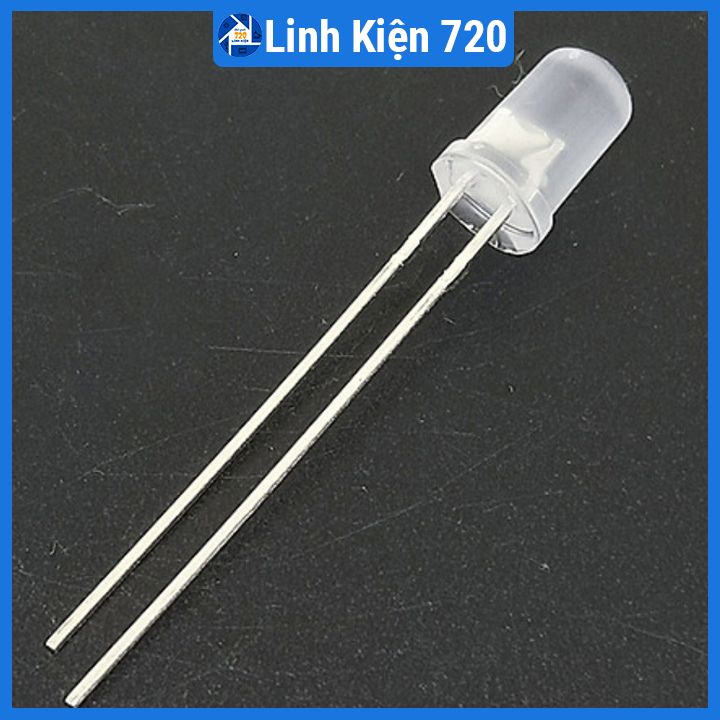 Gói 100 con led đục 5mm 2 chân đơn nhiều màu