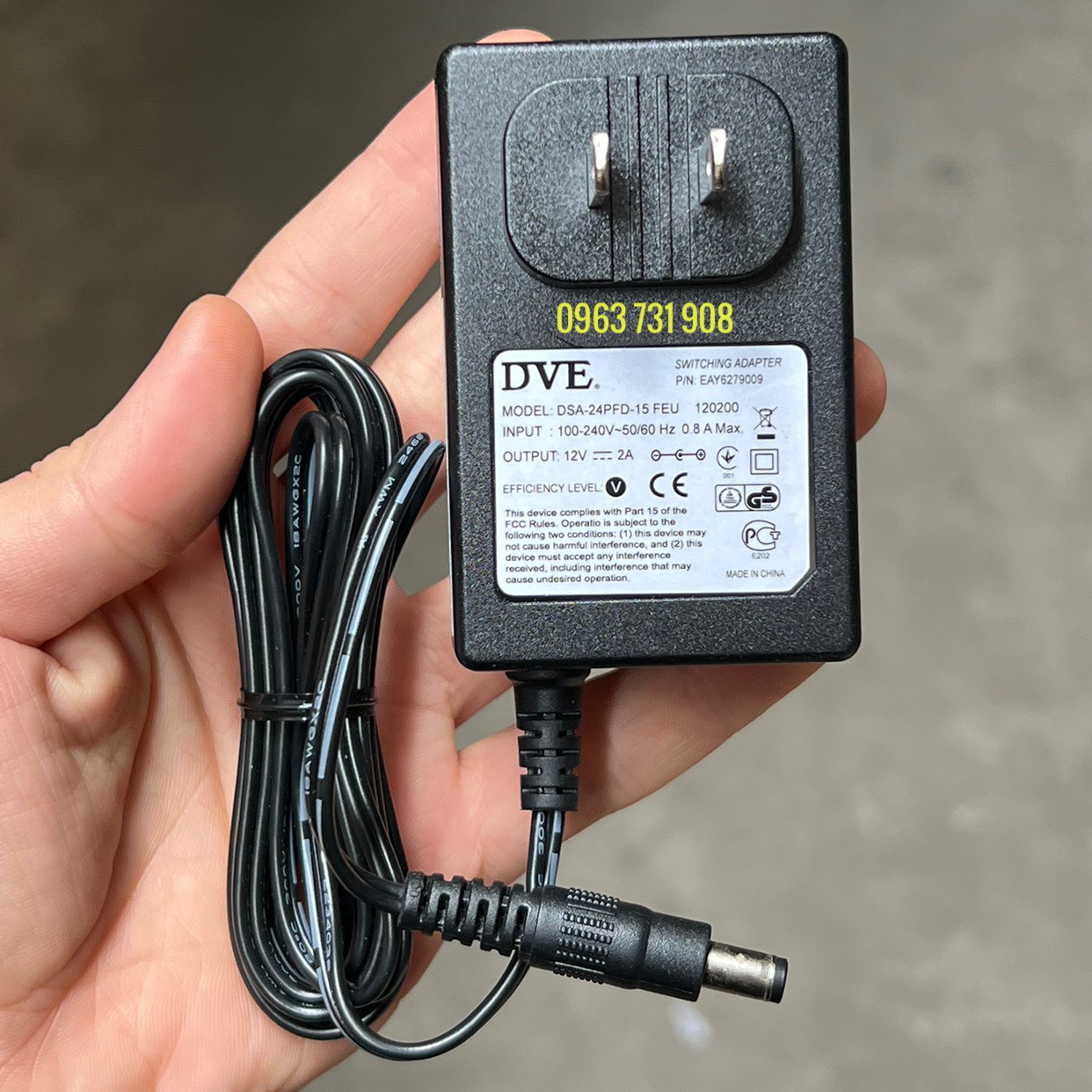 Adapter nguồn 12V-2A chính hãng