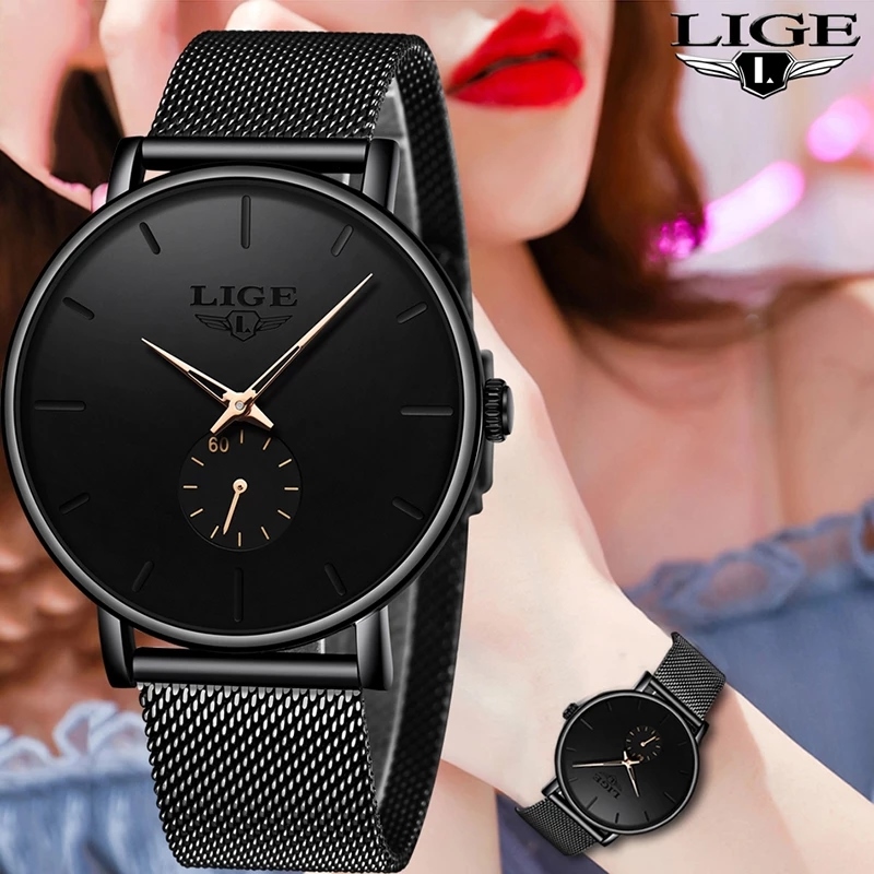 LIGE Ladies Watch Women Watches Top Brand Luxury Casual Fashion Watch