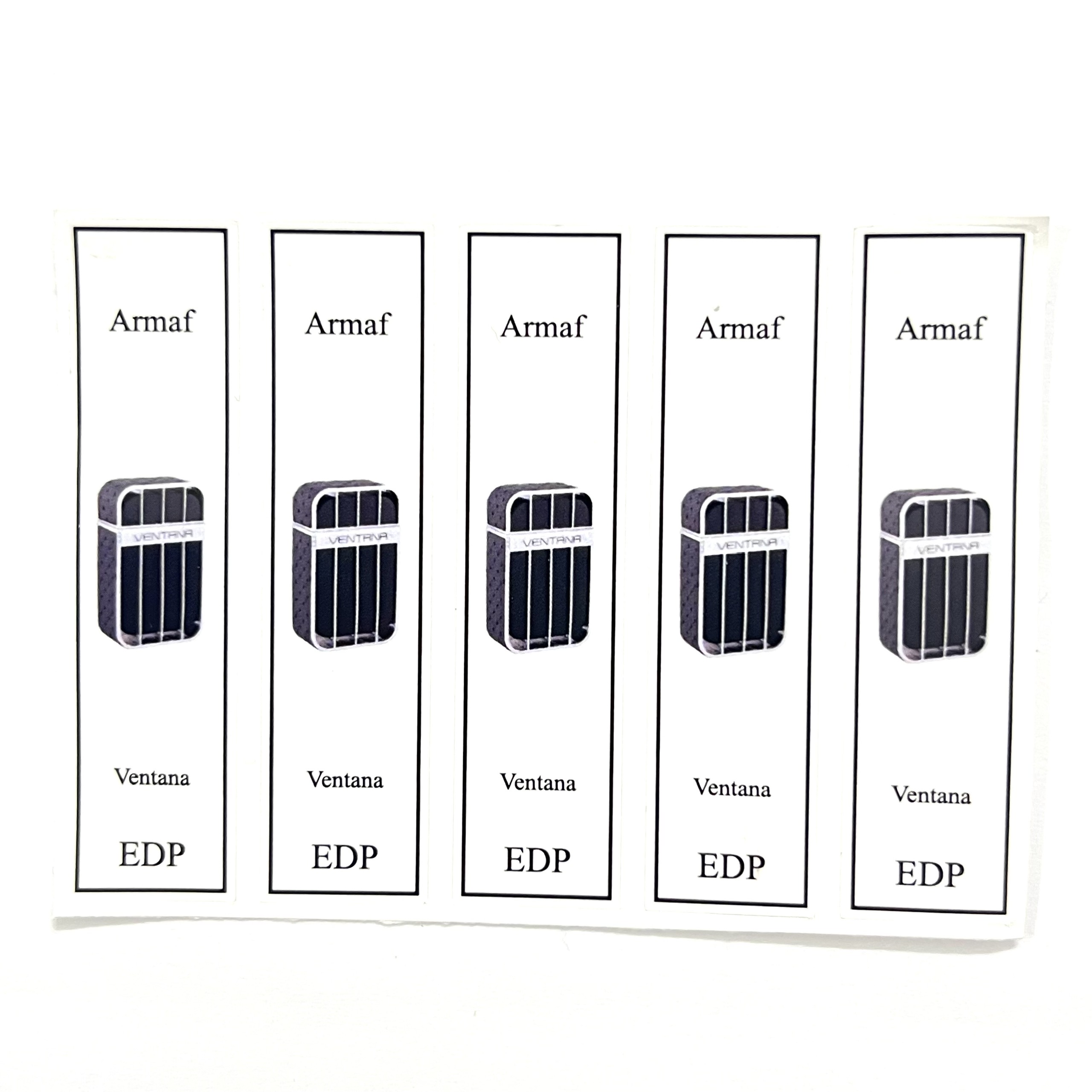 [HCMC] combo 10 PCs of armaf perfume bottle sticker for full range refills