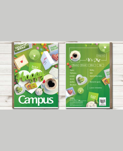 Vở Gif 80Trang Campus ( Lốc 10 quyển)