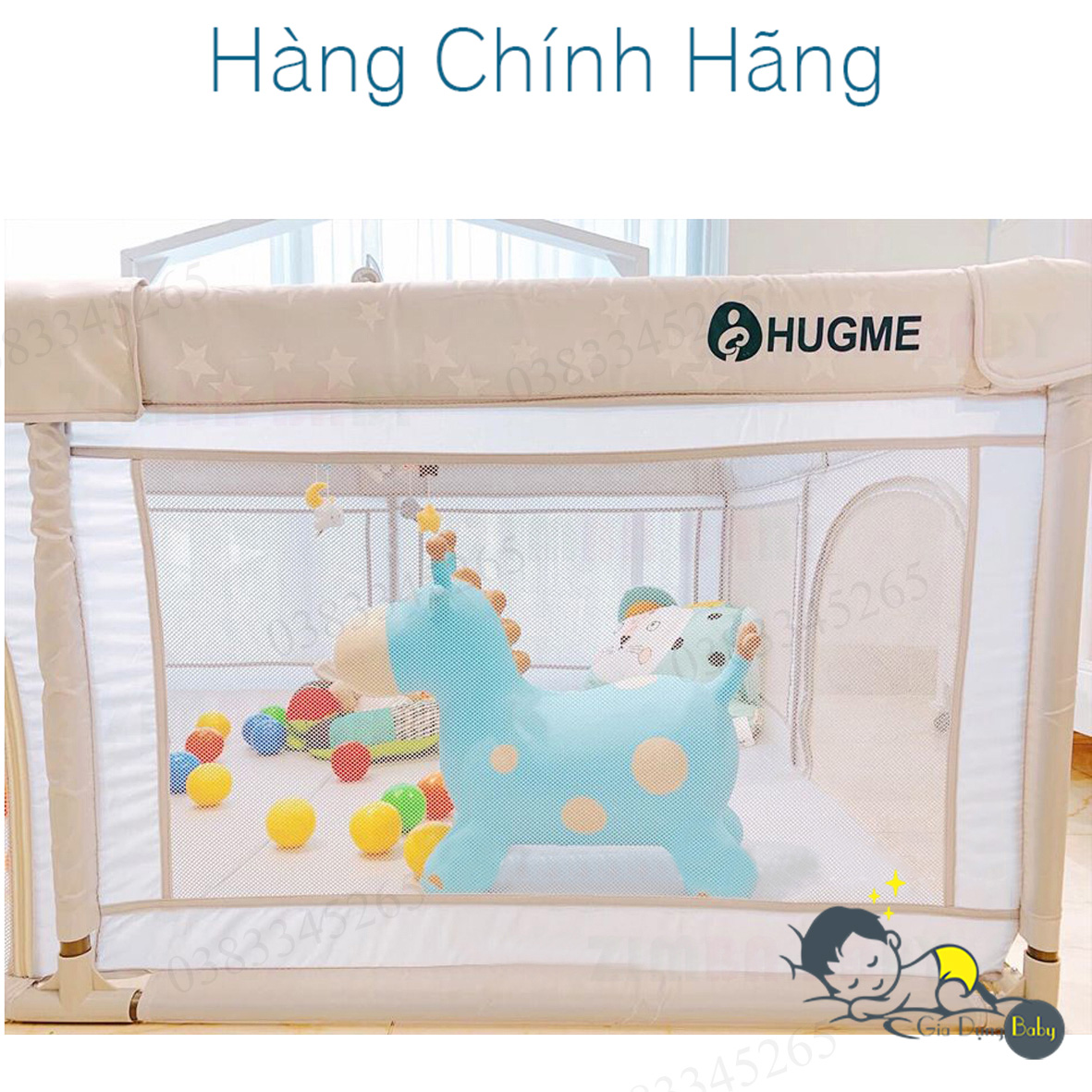 Quây cũi vải cho bé Hugme HÀNG HOT 2020 -