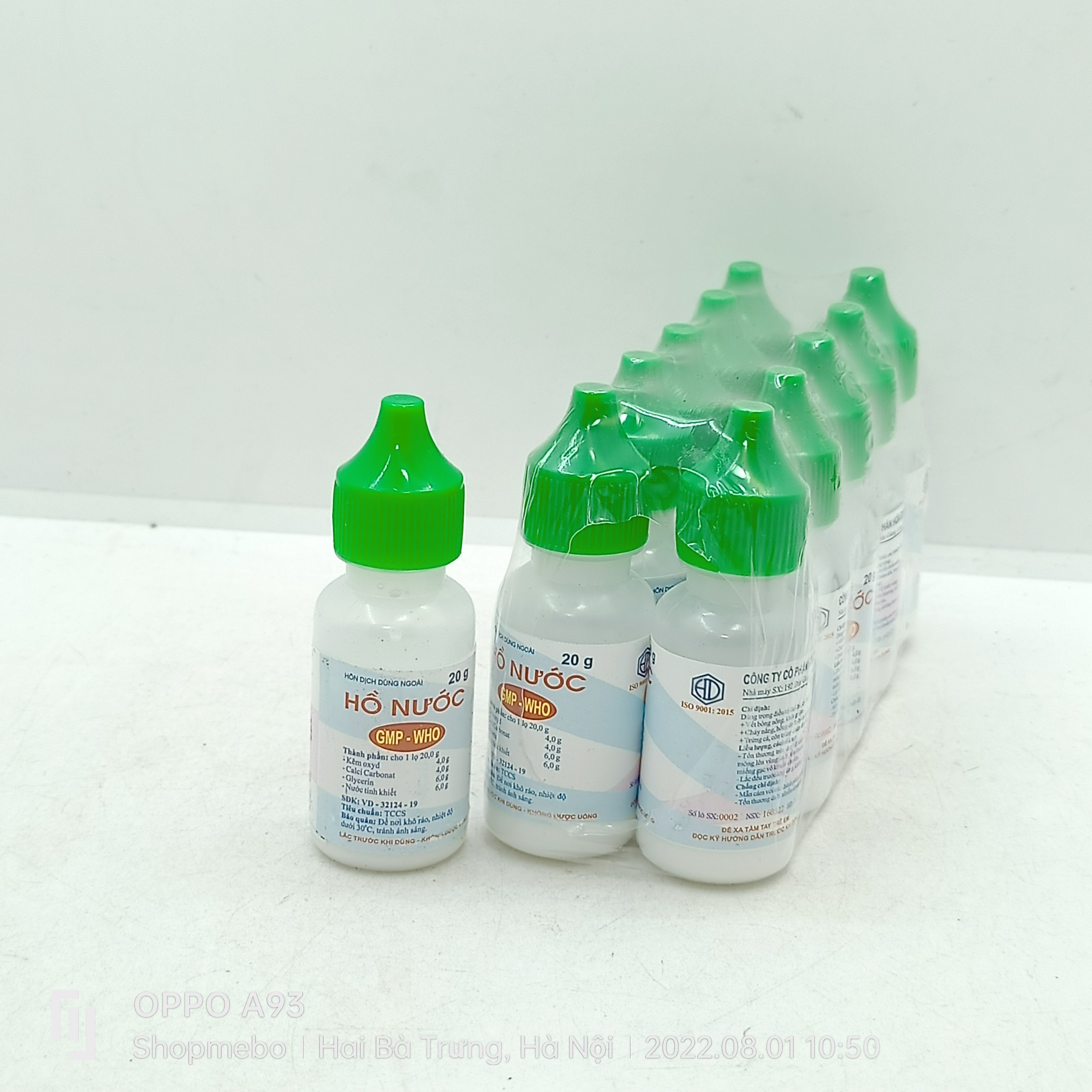 COMBO 10 LỌ HỒ NƯỚC BÔI DA